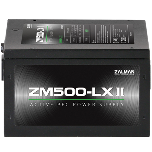 Zalman ZM500-LXII 500W, Active PFC, 85%, 200-240V, EU