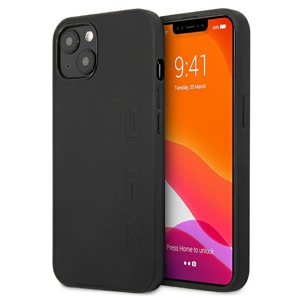 AMG AMHCP13SDOLBK Leather Back Case For Apple iPhone 13 Mini Black