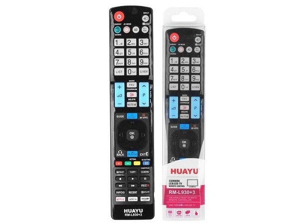 HQ LXHL930 LG TV remote control LCD RM-L930 / SMART / Netflix / Black