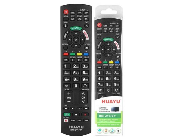 HQ LXHD1170 TV remote control Panasonic LCD RM-D1170 Black