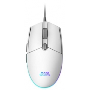 Mars Gaming MMGW Gaming Mouse / RGB / 3200 DPI / USB / White