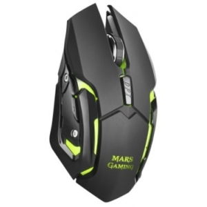Mars Gaming MMW Wireless Gaming Mouse with Additional Buttons / RGB / 3200 DPI / Black