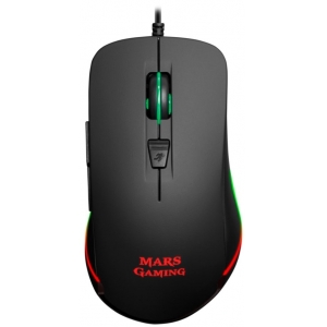Mars Gaming MM118 Gaming Mouse with Additional Buttons / RGB / 400 - 9800 DPI / USB / Black