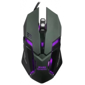 Mars Gaming MRM0 Gaming Mouse with Additional Buttons / RGB / 4000 DPI / USB / Black