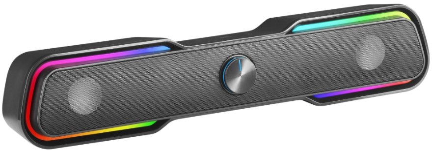 Mars Gaming MSBX Bluetooth 5.0 Soundbar with RGB / AUX /  10W / Black