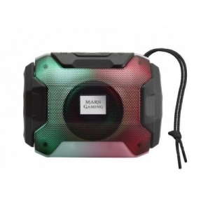 Mars Gaming MSBAX Bluetooth Wireless Speaker with Radio / MicroSD / RGB / USB / 10W / Black