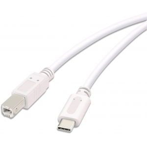 Vivanco кабель USB-C - USB-B 1.8 м, белый (45355)