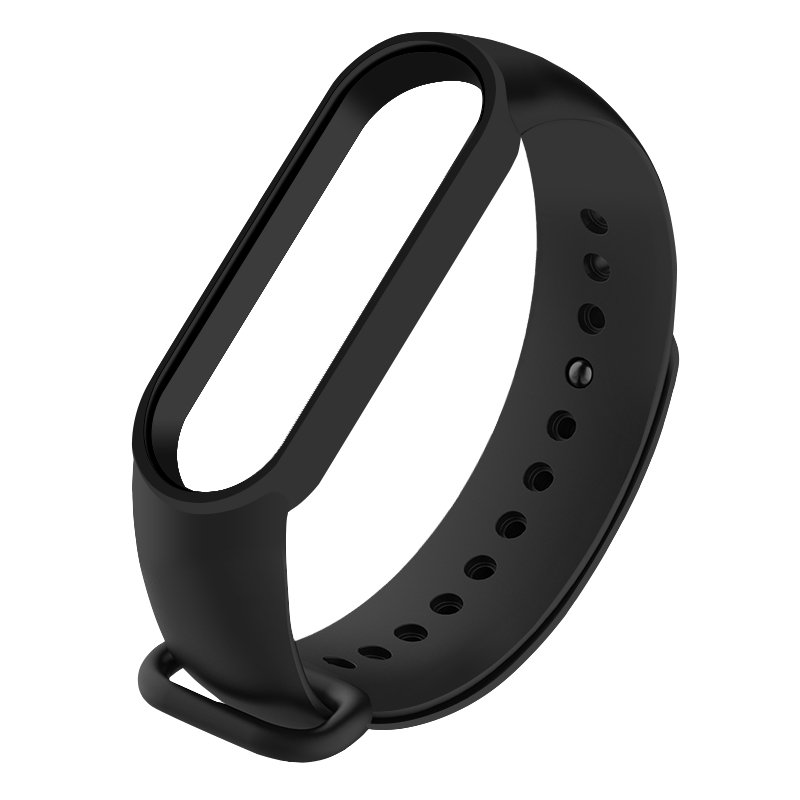 Devia Silicone Strap for Xiaomi Mi Band 5 / Mi Band 6 / Black