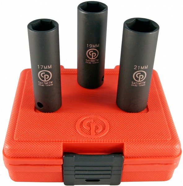 3-OS. ÕHUKESTE VELJEPADRUNITE KOMPLEKT 1 / 2" 17.19.21 SS413DTW CHICAGO PNEUMATIC