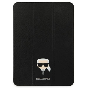Karl Lagerfeld Saffiano KLFC12OKHK Book Cover Case For Tablet Apple iPad 12.9" Pro 2021 Black