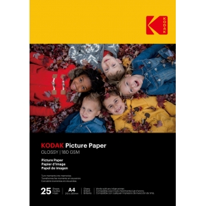 Kodak 180gsm 9.1 mil Glossy A4x25
