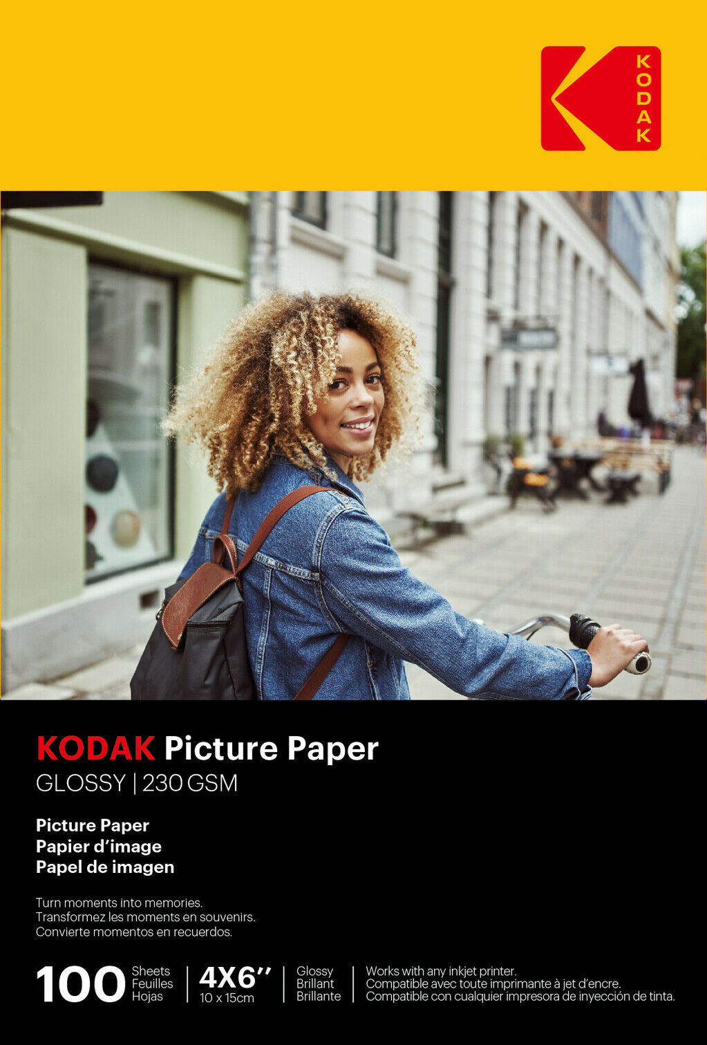 Kodak Picture Paper 230g 11.8 mil Glossy 4/6x100 (9891164)