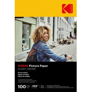 Kodak Picture Paper 230g 11.8 mil Glossy 4/6x100 (9891164)