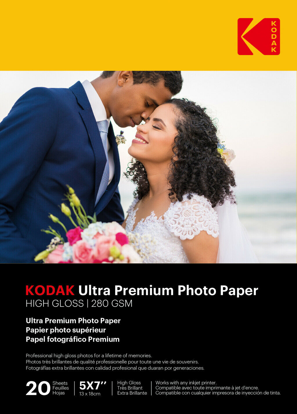 Kodak Ultra Prem Photo 280g 10.4 mil Glossy 5/7x20