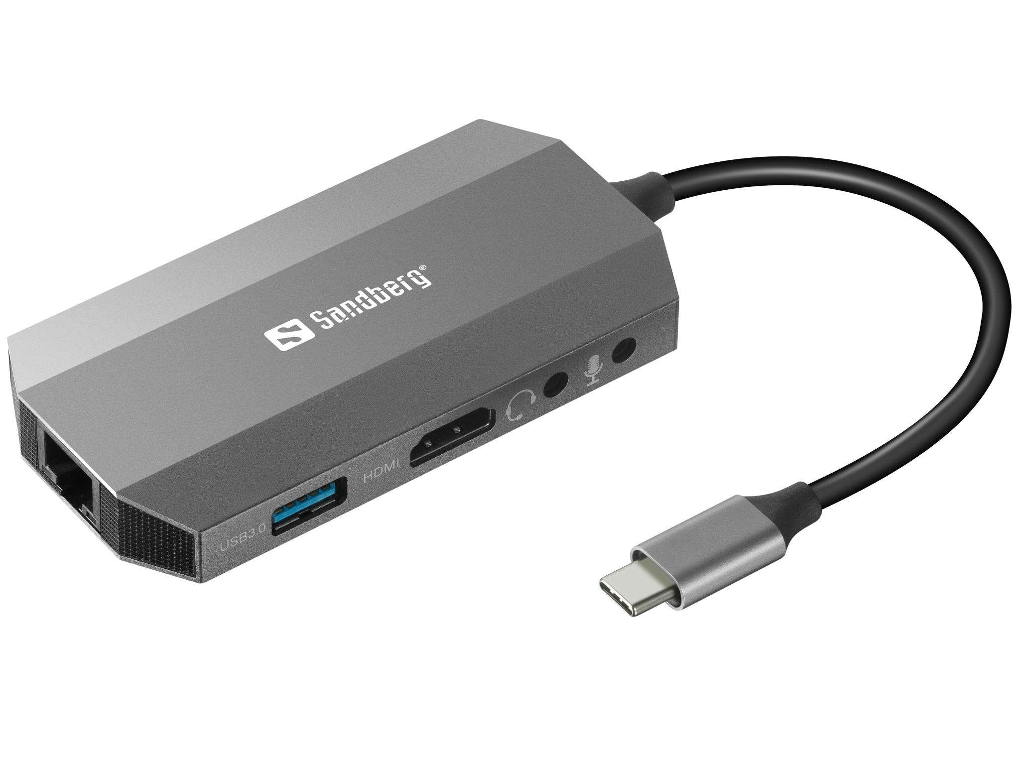 Sandberg 136-33 USB-C 6-in-1 Travel Dock