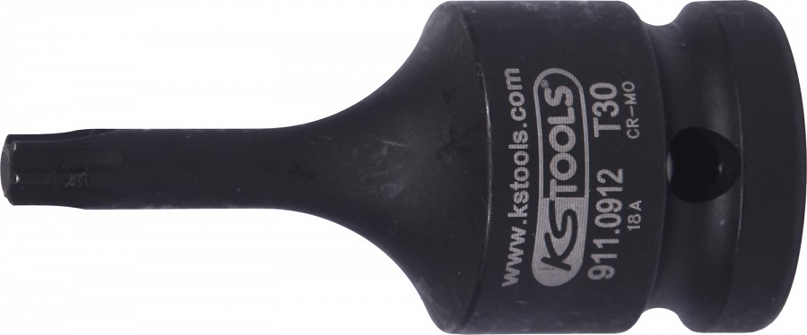 LÜHIKE LÖÖK TORXOTSIK T30 1 / 2" (L=57MM) KS TOOLS