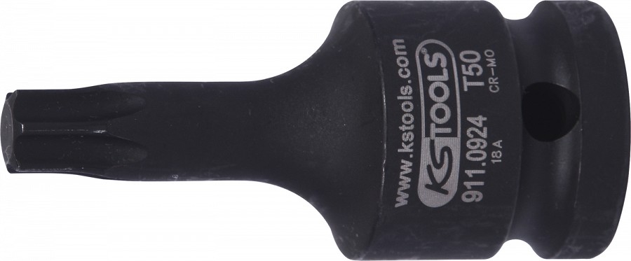 LÜHIKE LÖÖK TORXOTSIK T50 1 / 2" (L=57MM) KS TOOLS