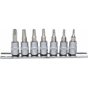7-OS. 1 / 4" PADRUNOTSIKUTE KOMPL. AVAGA TORX TH10-TH40 KS TOOLS