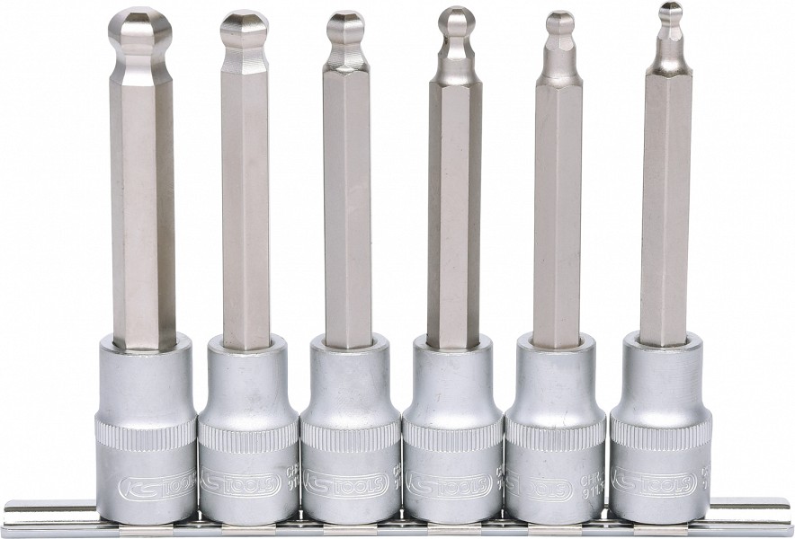 6-OS. PIKKADE KUUSKANTOTSIKUTE KOMPL. KUULOTSAGA 5-12MM KS TOOLS