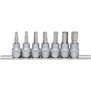 7-OS. 3 / 8" KUUSKANTOTSIKUTE KOMPL. 4-12MM KS TOOLS
