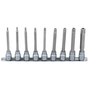 9-OS. AVAGA PIKKADE TORX OTSIKUTE KOMPL. 3 / 8". TH20-TH60 KS TOOLS