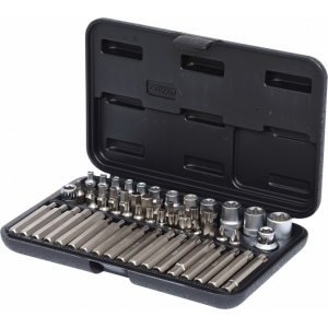 57-OS. TORX PADR. JA OTSIK. KOMPL. 1 / 4"+1 / 2"+3 / 8" KS TOOLS