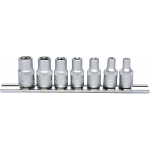 7-OS. E-TORX PADRUNITE KOMPL. 1 / 4" E4-E11 KS TOOLS