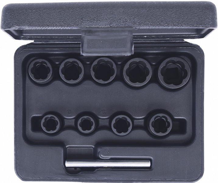 10-OS. SPIRAALPADRUNITE KOMPL. 10-19MM 3 / 8" KS TOOLS