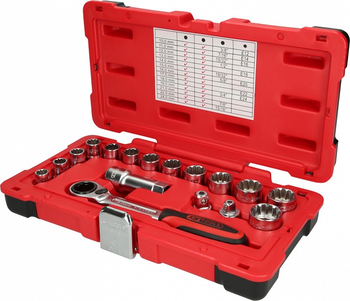 17-OS. LÄBIVA AVAGA PADRUNITE KOMPL. 10-24MM KS TOOLS