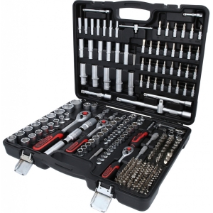 255-OS. 1 / 2"+3 / 8"+1 / 4"+5 / 16" PADRUNITE+OTSIKUTE KOMPL. 4-32MM KS TOOLS