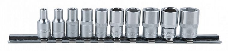 10-OS. 1 / 4" LÜHIKESTE PADRUNITE KOMPL. SIINIL 4-13MM KS TOOLS