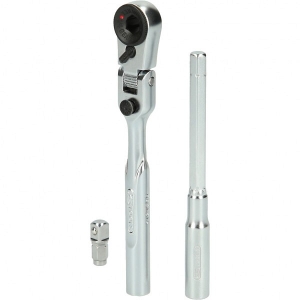 3-OS. 1 / 4" TRELLIOTSIKUTE LIIGENDIGA TIRRVÕTI. 1 / 4" PADRUNIADAPTERI JA PIKENDUSEGA KS TOOLS