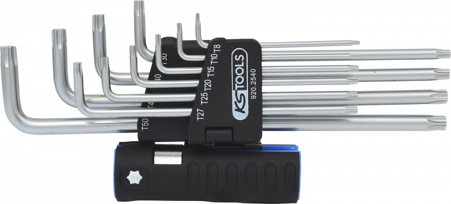 9-OS. L-TORXVÕTMED T8-T50 ERITI PIKAD KS TOOLS