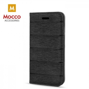 Mocco Smart Magnet Book Cloth Case For Sony M4 Aqua Black