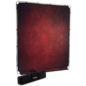 Manfrotto stuudio taust + raam EzyFrame Vintage, crimson