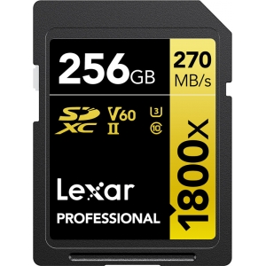 Lexar карта памяти SDXC 256GB Professional 1800x UHS-II U3 V60