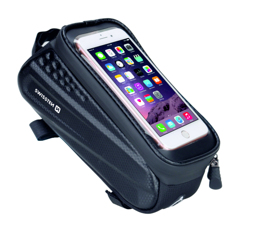 Swissten Waterproof Bike holder / bag For 5.4 - 6.7 inches Mobile phones Black