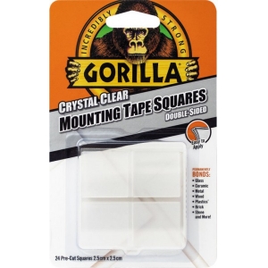 GORILLA TEIP "MOUNTING TAPE SQUARES" 25X25MM 24TK NORDIC