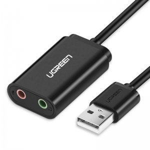 UGreen USB 2.0 External Sound Adapter Black