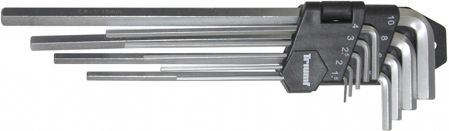 9-OS. L-KUUSKANTVÕTMETE KOMPL. 1.5-10MM PIKAD TRIUMF