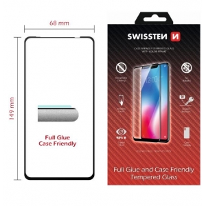 Swissten Full Face Tempered Glass Huawei Nova 5T Black