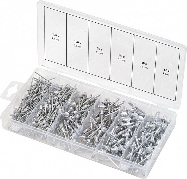 TÕMBNEETIDE KOMPL. 400-OS. 2.4-4.8MM KS TOOLS
