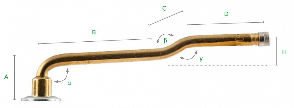 KEERATAV VENTIIL V3-06-8  /  135D - 81V. VEOAUTO. NURK 94. 2-ASTMELINE L=135MM