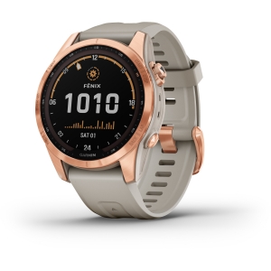 Garmin fenix 7S Solar, rose gold/sand
