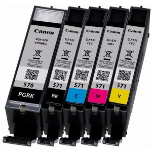 Canon tint PGI-570/CLI-571 PGBK/C/M/Y/BK 5tk, must/värviline