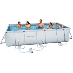 Bestway 56441 Power Steel Rectangular Pool Set