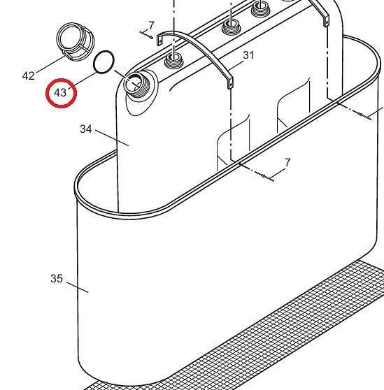 MOTOPLAST NEOPREEN TIHEND TÄITEAVALE 150MM NR.15