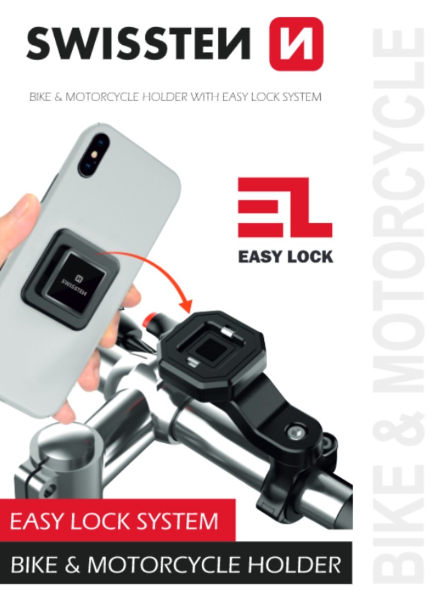 Swissten EASY LOCK BIKE Держатель Телефона Для Велосипеда