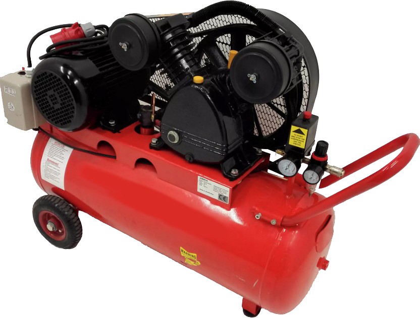 KOLBKOMPRESSOR 4KW. 100L PAAK. 10BAR. 400V