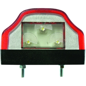 NUMBRITULI LED 12 / 24V. PUNANE KORPUS. TÜÜP ASPÖCK 100X60X65MM